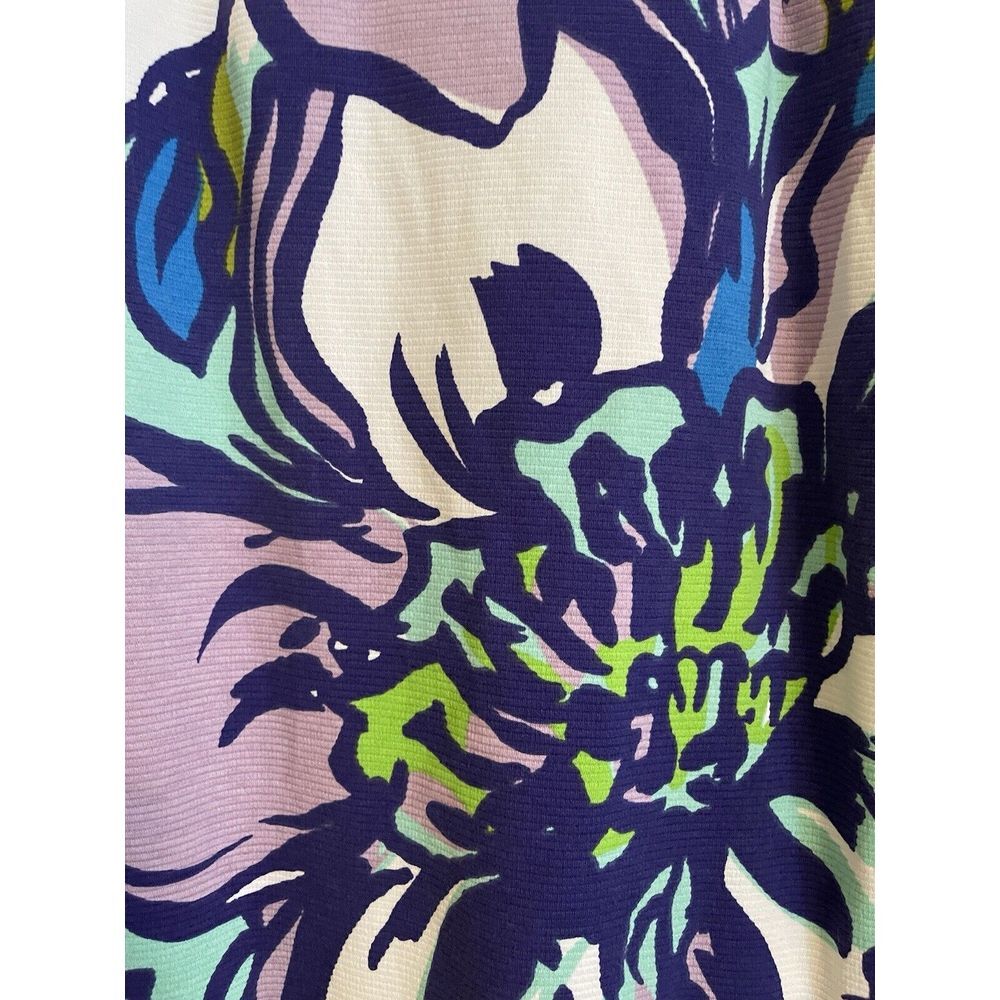 Lilly Pulitzer Floral Long Sleeve Dress - Blue, Green, Purple - Picture 2 of 8